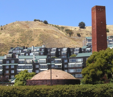 apartment buildings at Point Richmond