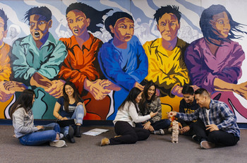 young adults enjoying each other's company